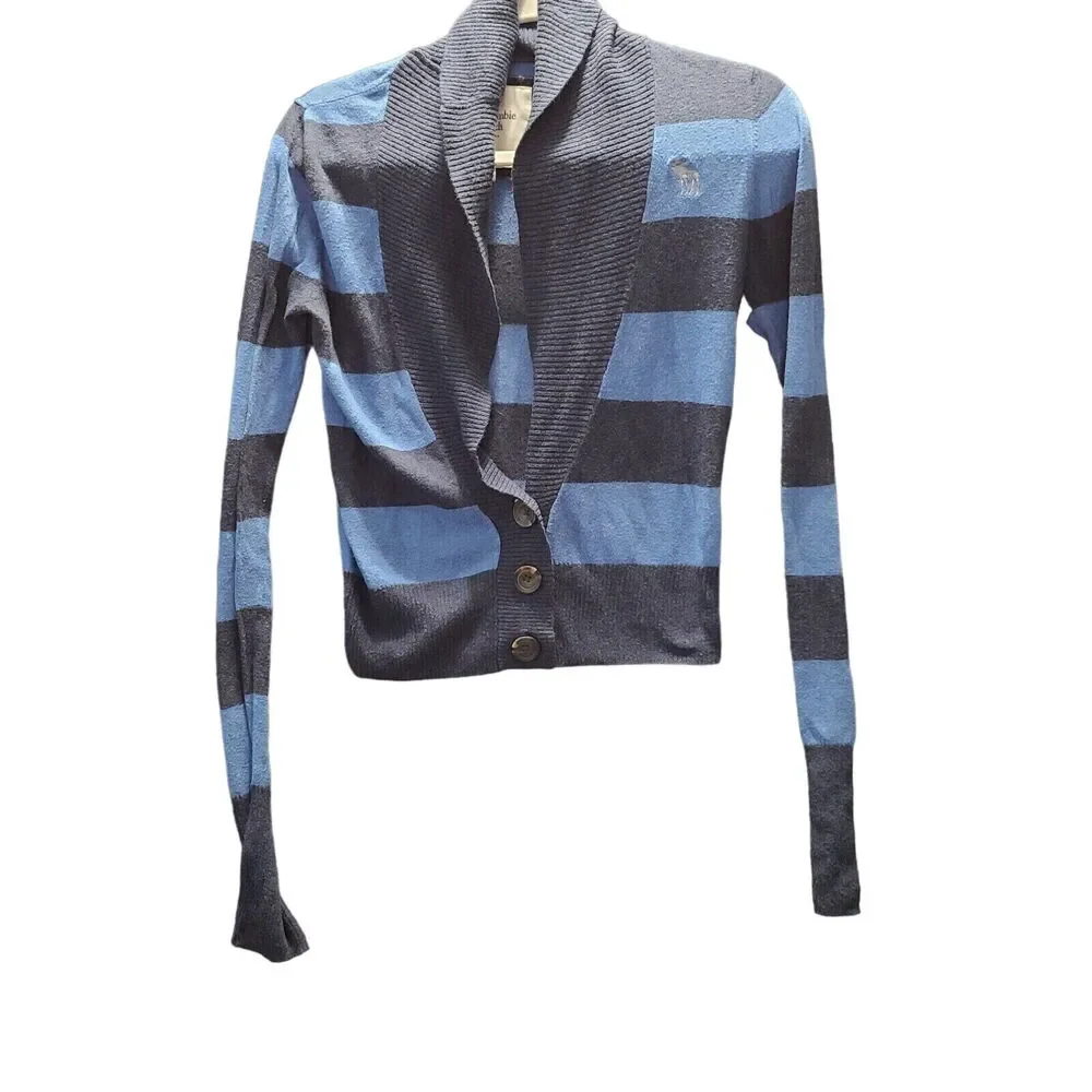 Abercrombie & Fitch Womens Sweater Multicolor Size S Cotton Blend Long Sleeve